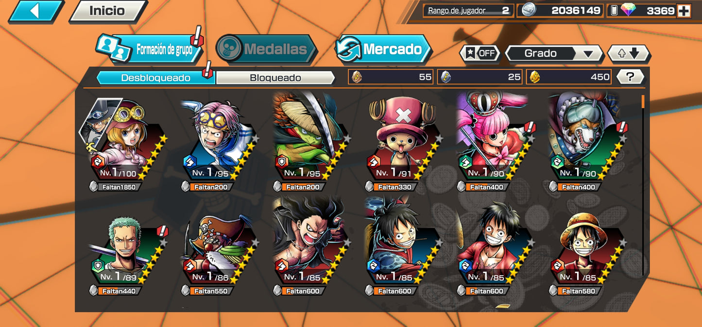 #2 [GLOBAL-Android] +3369 GEMAS 💎| Aramaki + Issho + Zephyr + 138 Personajes 4⭐+ 450 fragmentos dorados