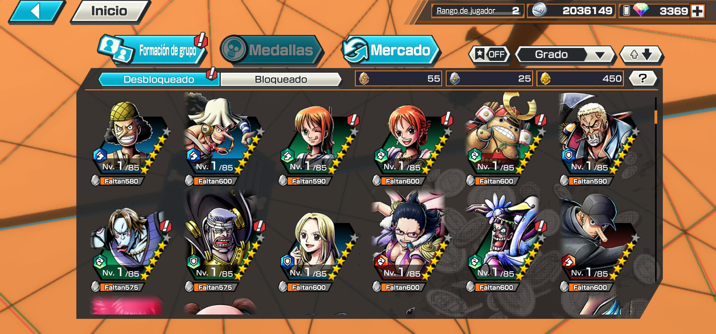 #2 [GLOBAL-Android] +3369 GEMAS 💎| Aramaki + Issho + Zephyr + 138 Personajes 4⭐+ 450 fragmentos dorados
