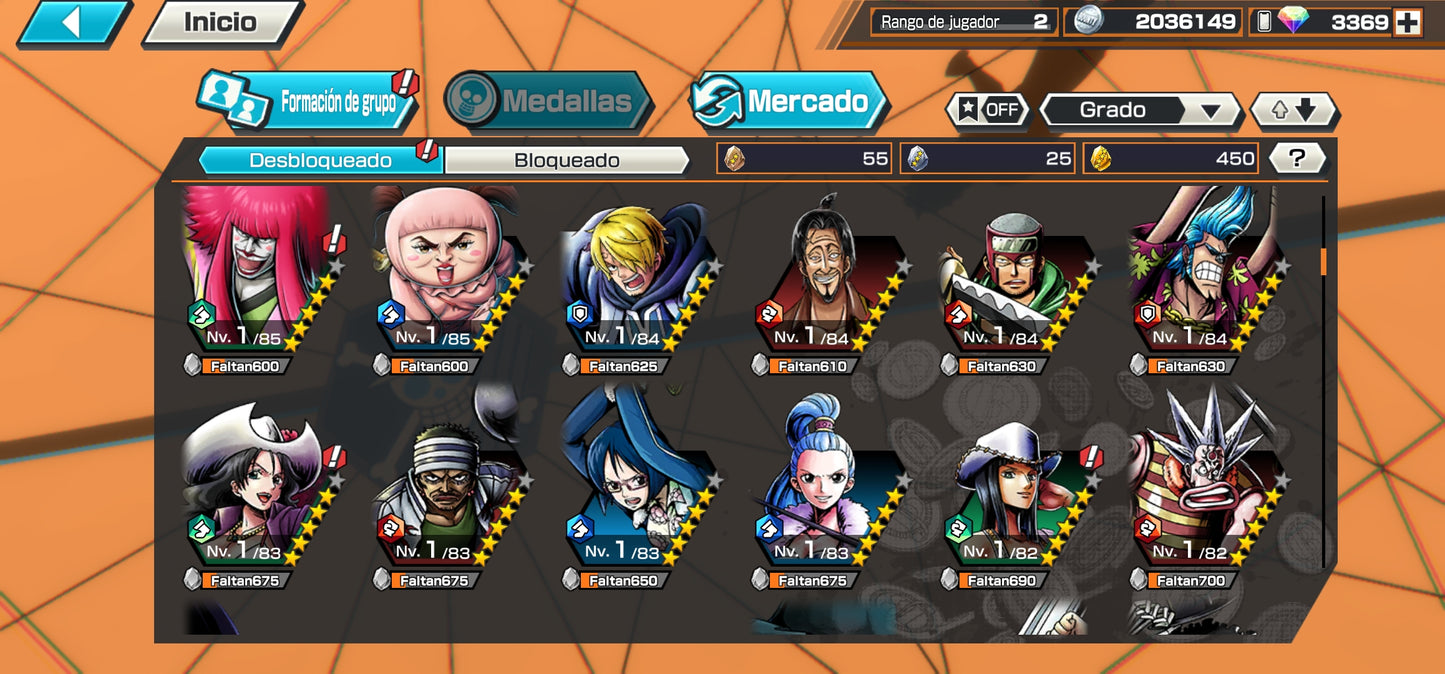 #2 [GLOBAL-Android] +3369 GEMAS 💎| Aramaki + Issho + Zephyr + 138 Personajes 4⭐+ 450 fragmentos dorados