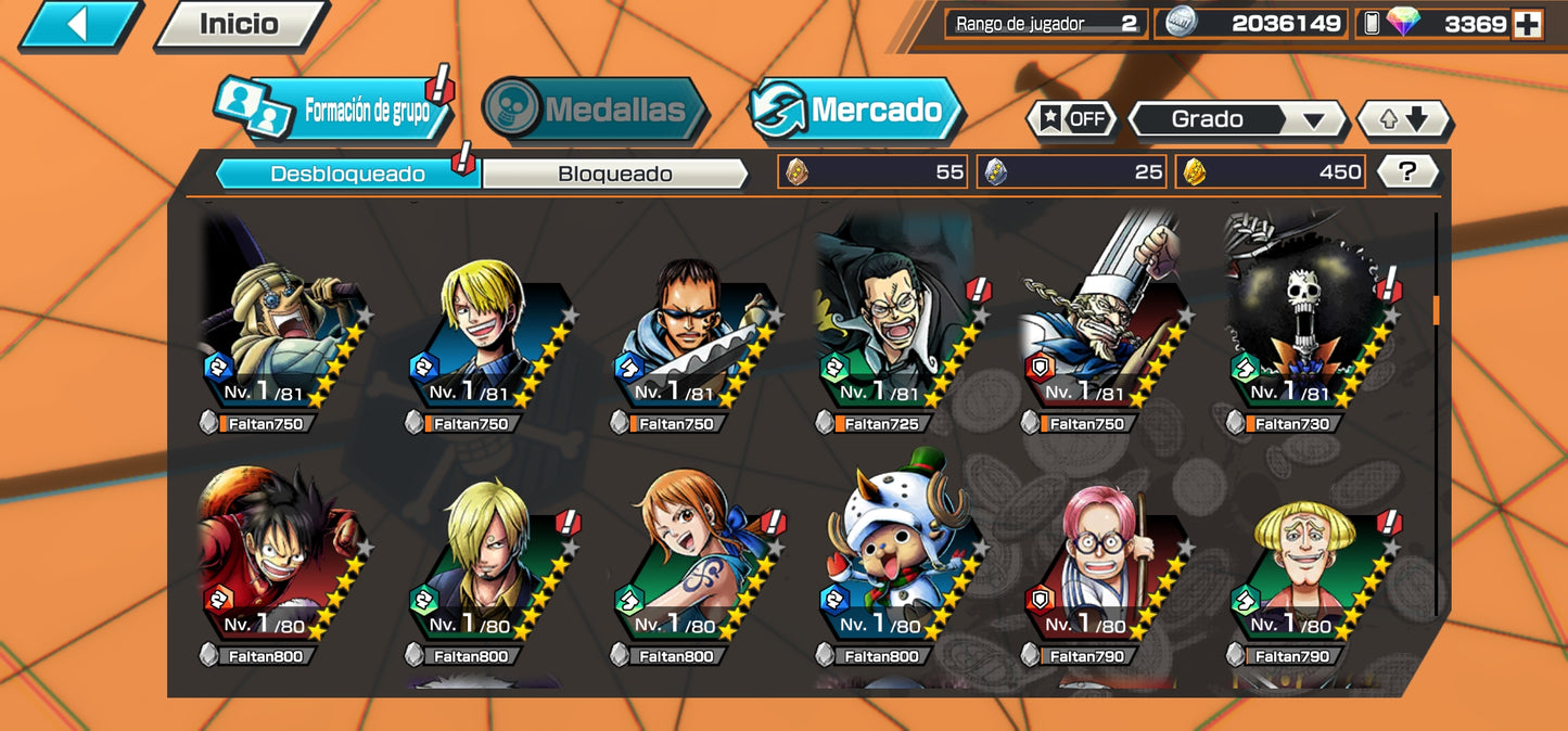 #2 [GLOBAL-Android] +3369 GEMAS 💎| Aramaki + Issho + Zephyr + 138 Personajes 4⭐+ 450 fragmentos dorados
