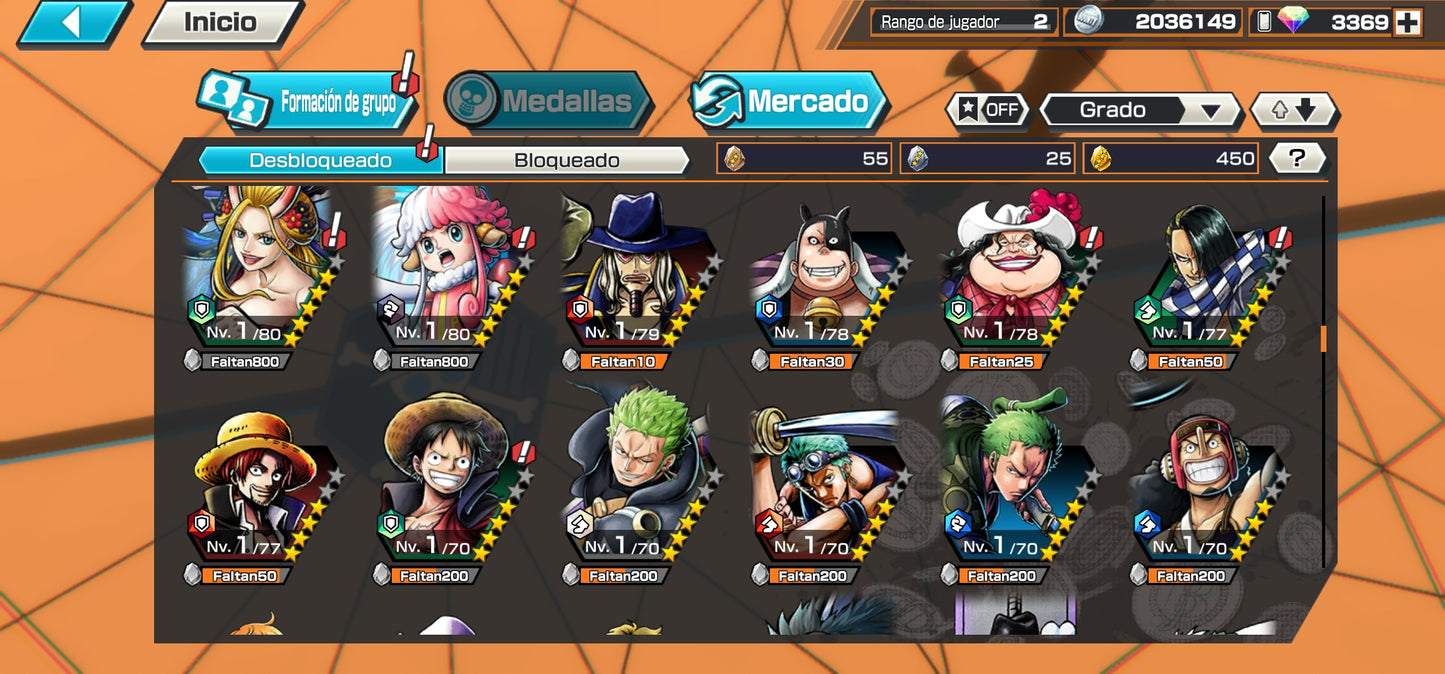 #2 [GLOBAL-Android] +3369 GEMAS 💎| Aramaki + Issho + Zephyr + 138 Personajes 4⭐+ 450 fragmentos dorados