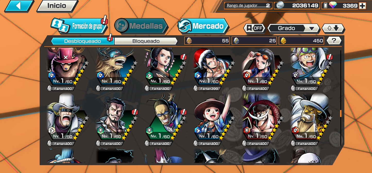 #2 [GLOBAL-Android] +3369 GEMAS 💎| Aramaki + Issho + Zephyr + 138 Personajes 4⭐+ 450 fragmentos dorados