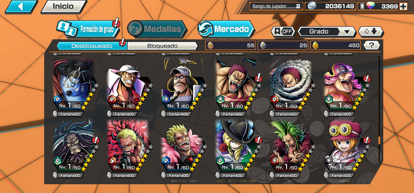 #2 [GLOBAL-Android] +3369 GEMAS 💎| Aramaki + Issho + Zephyr + 138 Personajes 4⭐+ 450 fragmentos dorados