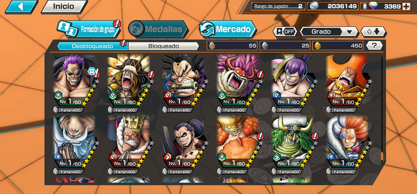 #2 [GLOBAL-Android] +3369 GEMAS 💎| Aramaki + Issho + Zephyr + 138 Personajes 4⭐+ 450 fragmentos dorados