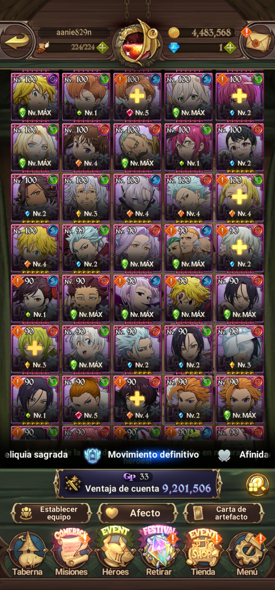 [Server Global Rank 130] ⭐️9,2M + 11 LR + 255 UR + 30 COLLAB