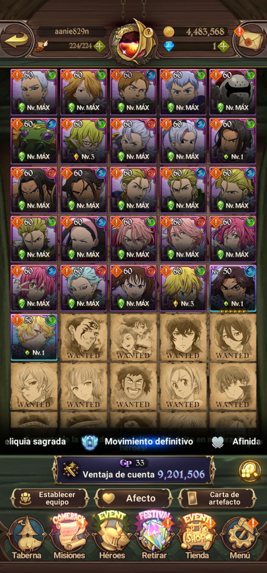 [Server Global Rank 130] ⭐️9,2M + 11 LR + 255 UR + 30 COLLAB