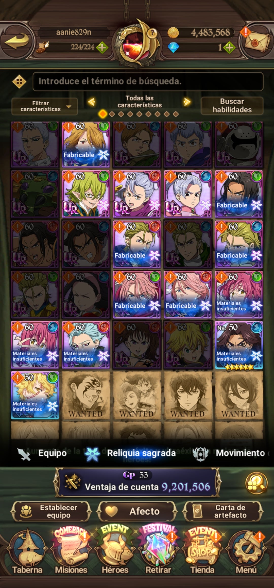 [Server Global Rank 130] ⭐️9,2M + 11 LR + 255 UR + 30 COLLAB