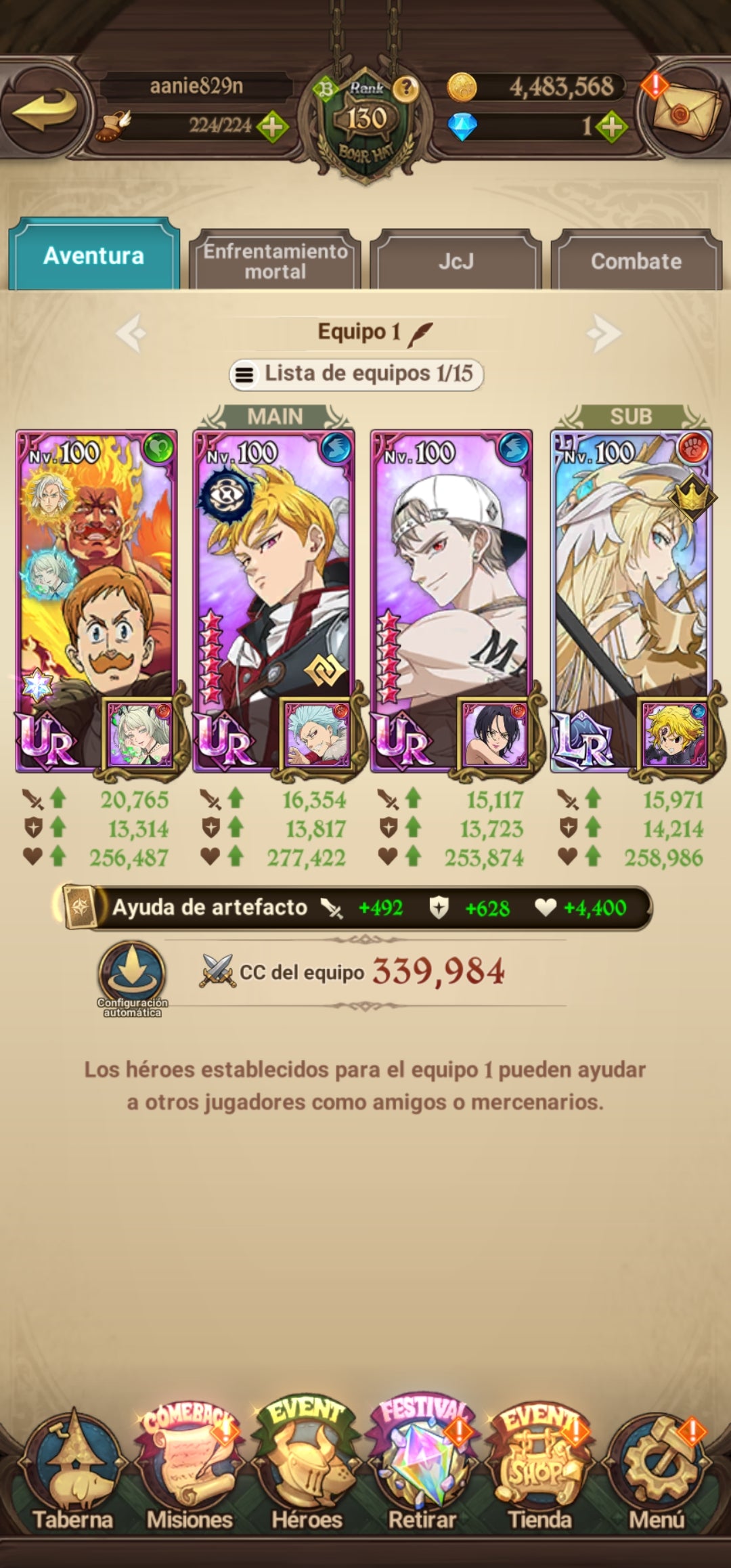 [Server Global Rank 130] ⭐️9,2M + 11 LR + 255 UR + 30 COLLAB