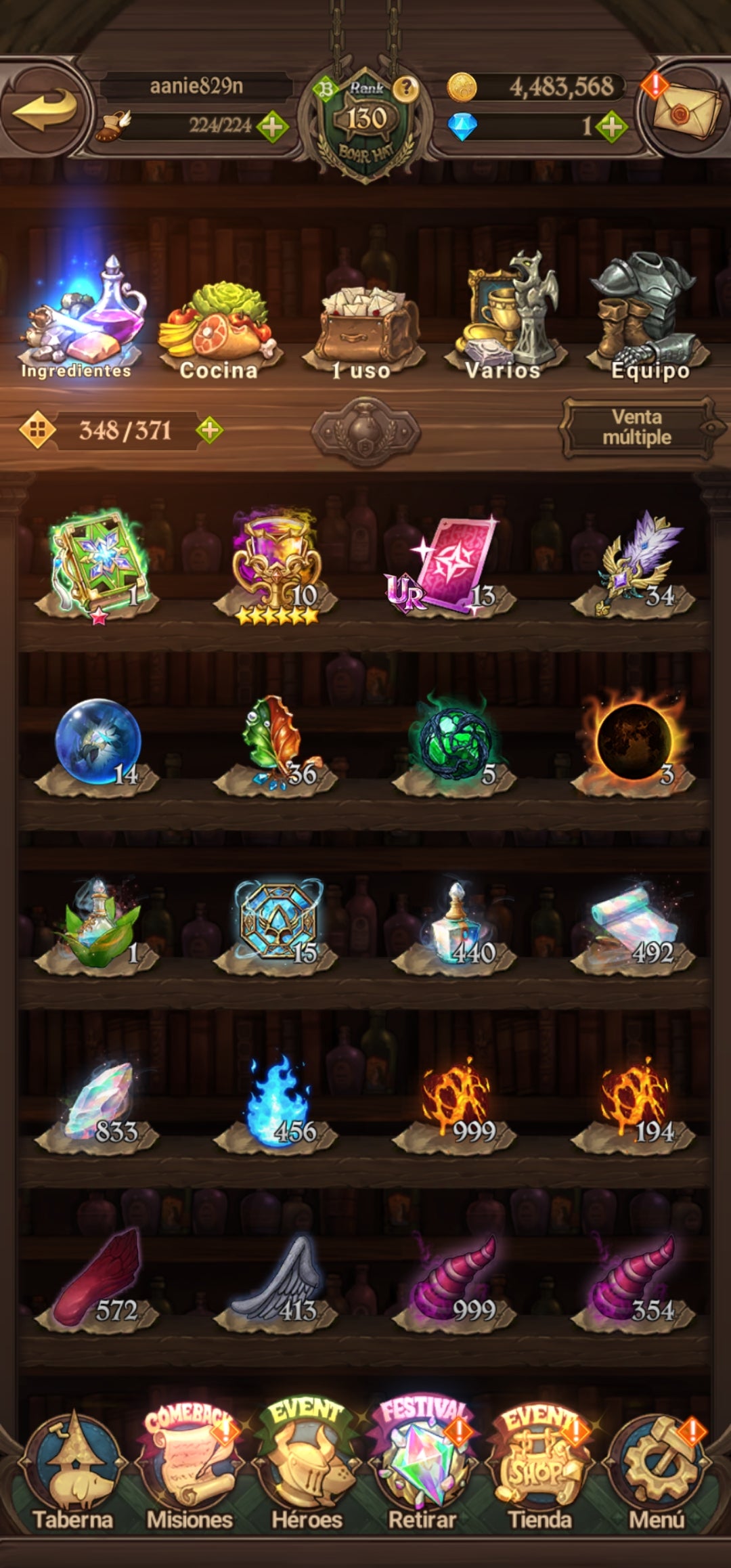 [Server Global Rank 130] ⭐️9,2M + 11 LR + 255 UR + 30 COLLAB