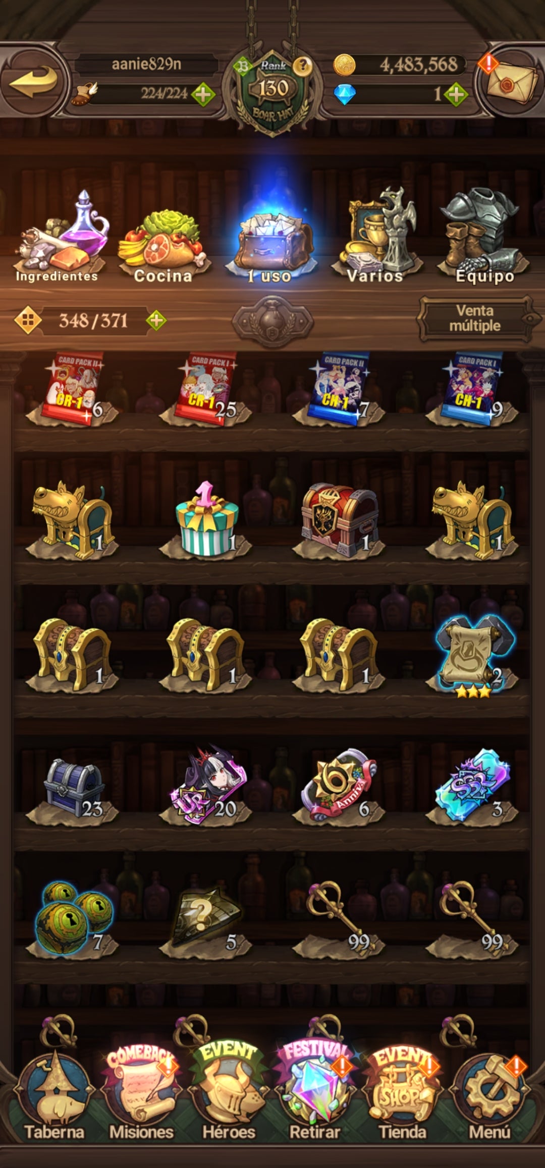 [Server Global Rank 130] ⭐️9,2M + 11 LR + 255 UR + 30 COLLAB
