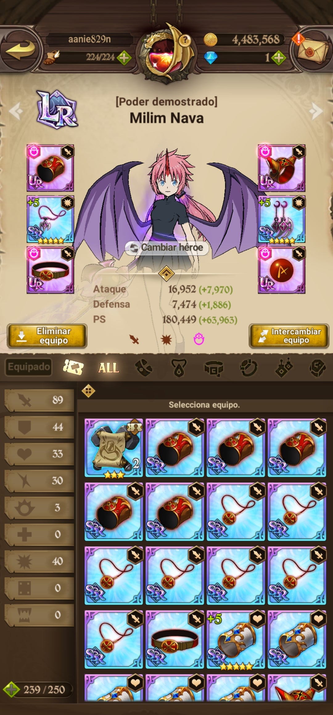 [Server Global Rank 130] ⭐️9,2M + 11 LR + 255 UR + 30 COLLAB