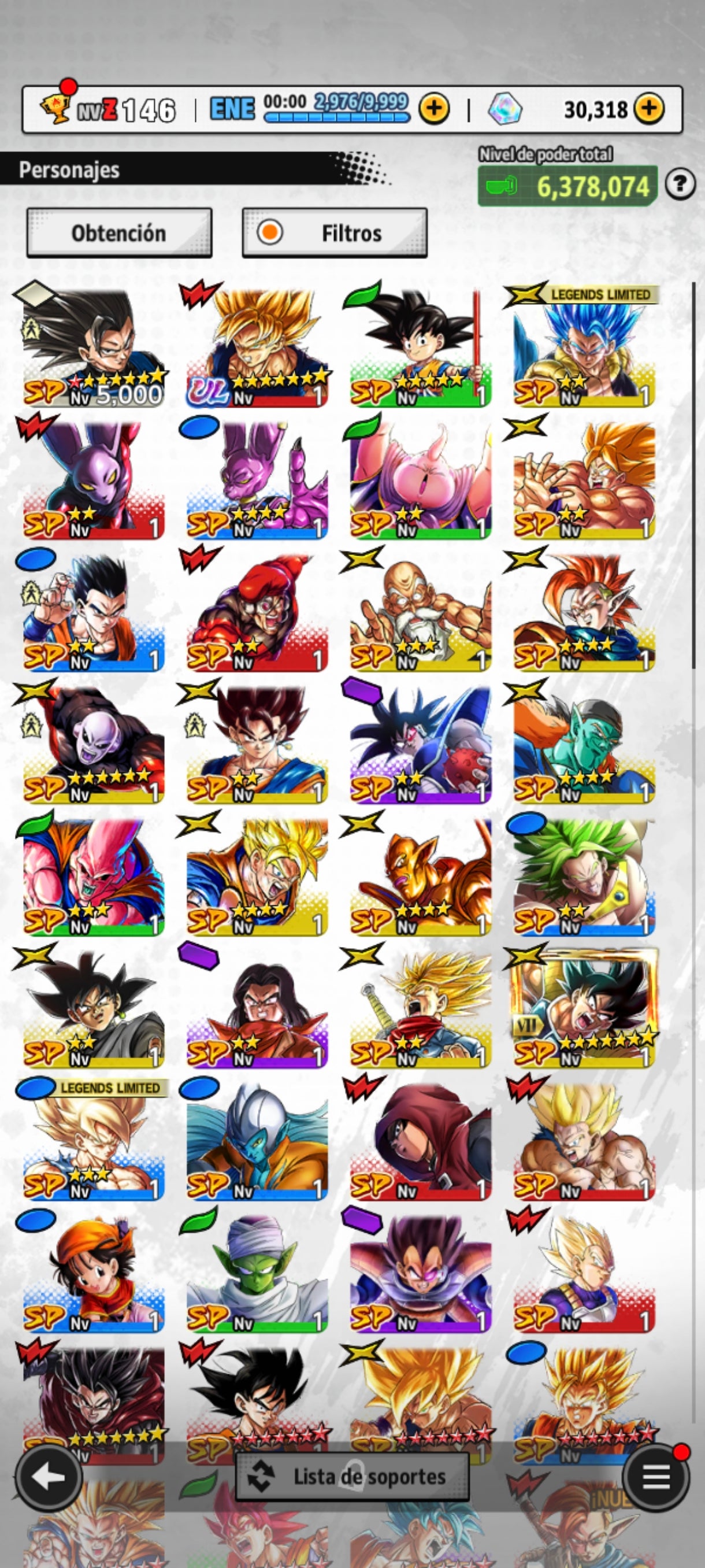 [Android] 30,318 Cronocristales 💎2 ULTRAS| ⭐️ Zamasu fusionado [ULTRA] + Supersaiyajin rosa Goku Oscuro [ULTRA] | ⭐️ Zamasu fusionado LL + Vegetto LL + Goku oscuro LL | Dragon Ball: Legends Cuenta Reroll