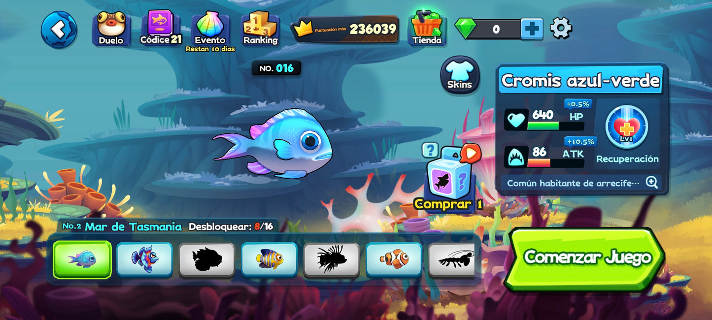 Fish Eat Fish.io⭐️Cuenta nivel Intermedio
