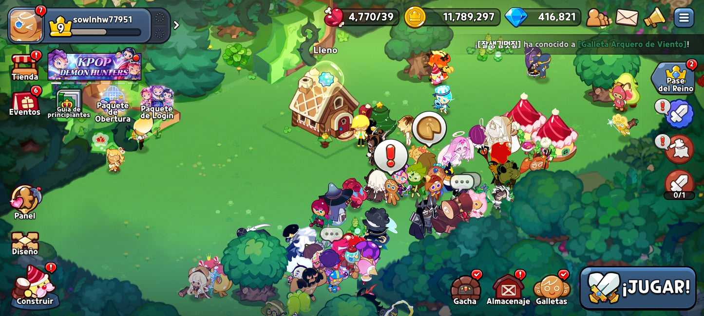 Server Dark Cacao: 400,000+ Gemas 💎Galleta Azúcar Eterna + Galleta Especia Ardiente + Galleta Harina Mística/ 20 galletas epicas / + 1000 Acortadores de galletas | Cookie Run: Kingdom Cuenta inicial Starter Reroll Account