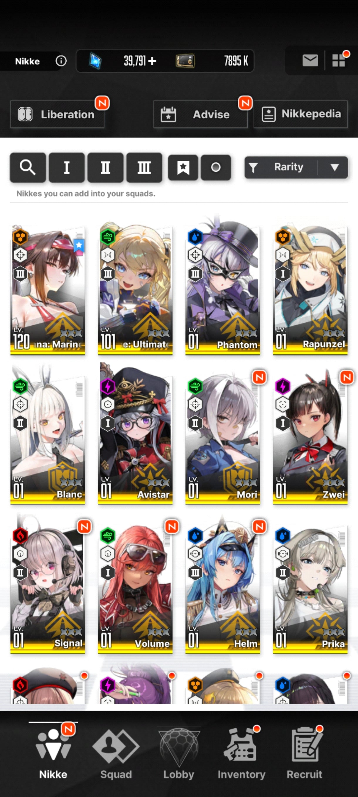 [GLOBAL] +39,991 GEMAS + 184 Vouchers💎Laplace: Ultimate Hero + Marciana: Marine Study + 12 SSR|GODDESS OF VICTORY: NIKKE cuenta reroll