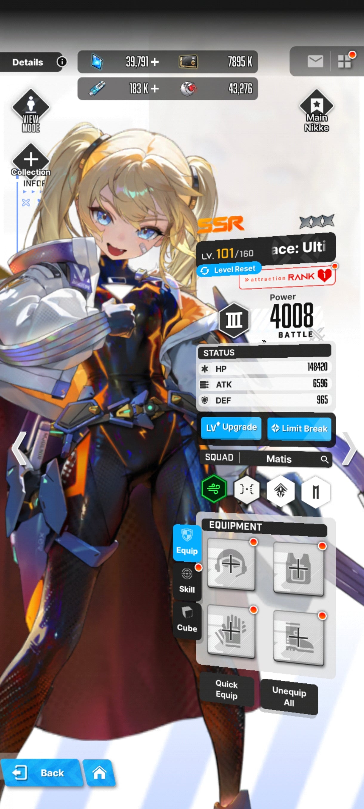 [GLOBAL] +39,991 GEMAS + 184 Vouchers💎Laplace: Ultimate Hero + Marciana: Marine Study + 12 SSR|GODDESS OF VICTORY: NIKKE cuenta reroll