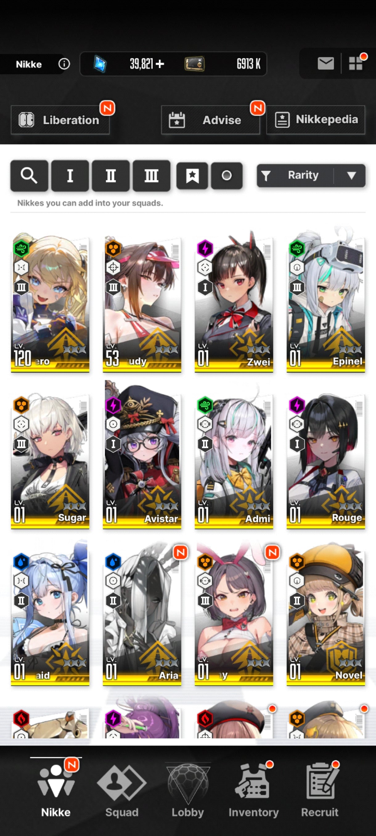 [GLOBAL] +39,821 GEMAS + 110 Vouchers💎Laplace: Ultimate Hero + Marciana: Marine Study + 13 SSR|GODDESS OF VICTORY: NIKKE cuenta reroll