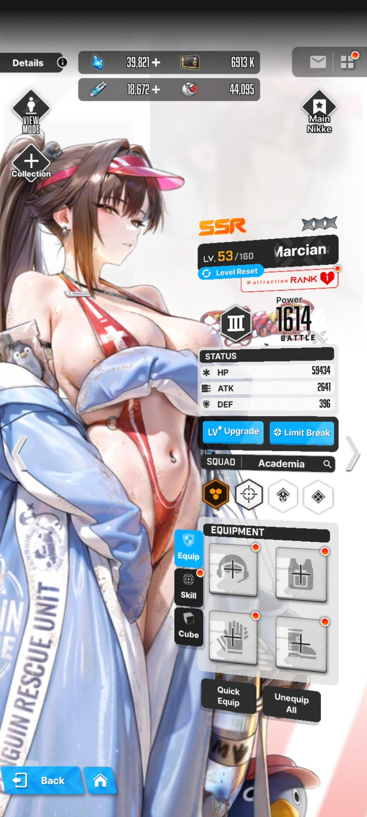 [GLOBAL] +39,821 GEMAS + 110 Vouchers💎Laplace: Ultimate Hero + Marciana: Marine Study + 13 SSR|GODDESS OF VICTORY: NIKKE cuenta reroll