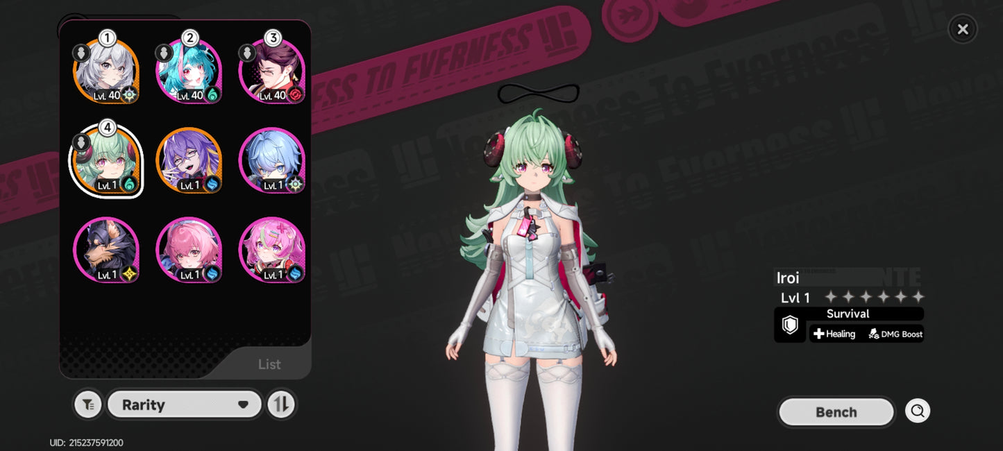 [Lvl 26] Iroi + Disco 5⭐️: La puerta equivocada + Fadia + Sakiri| SERVER AMERICA | Neverness to Everness NTE Cuenta reroll
