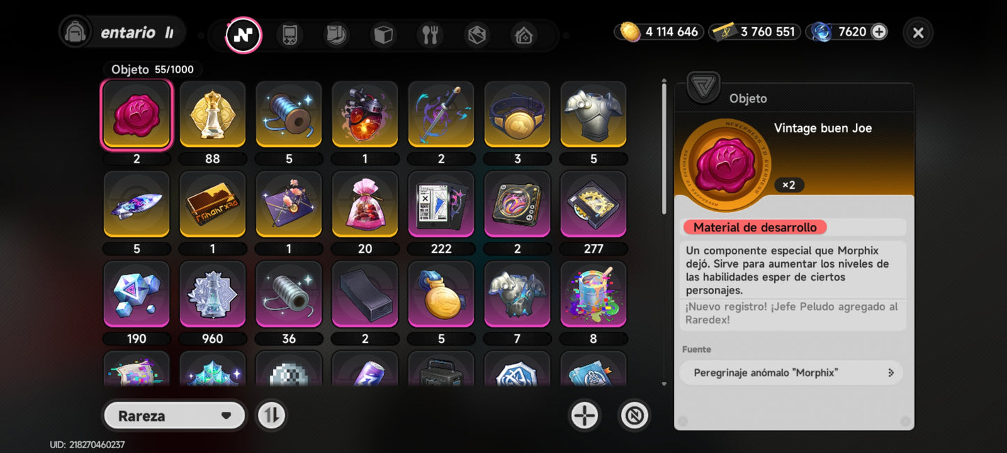 [Lvl 26] Iroi + 7620 Arolitas💎 + 51 dados 🎲|SERVER AMERICA | Neverness to Everness NTE Cuenta reroll