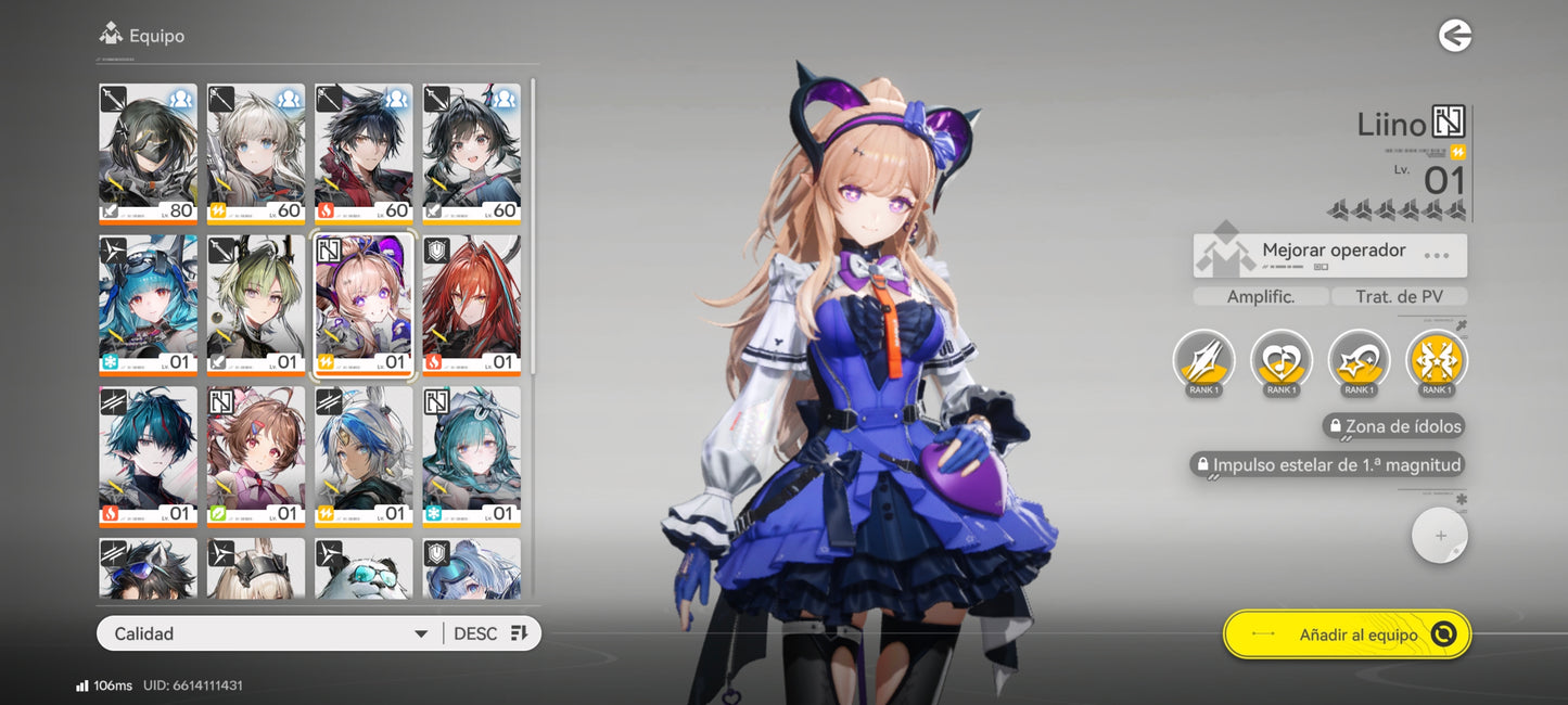 NA Lvl 54 | + 27235 Oroberilio ♦️ + Liino + Debut nocturno deslumbrante + Camille + Last Rite + Ember + Lifeng + Ardelia +