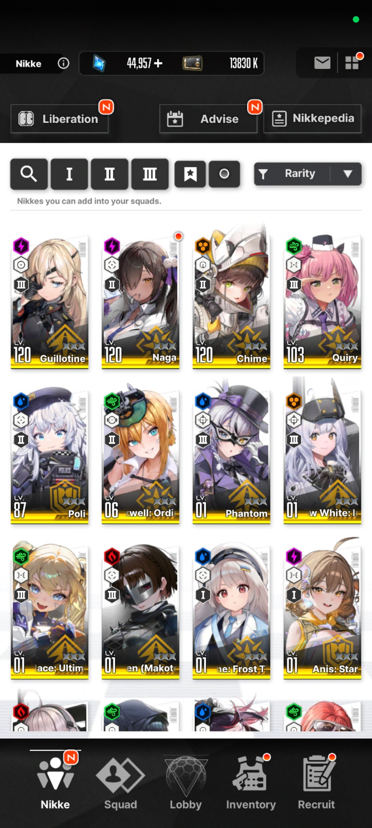 [GLOBAL] +44,631 GEMAS + 230 Vouchers💎Maxwell: Ordinary Mechanic + Laplace: Ultimate Hero + Queen (Makoto) +  Anis: Star + 23 SSR |GODDESS OF VICTORY: NIKKE cuenta reroll
