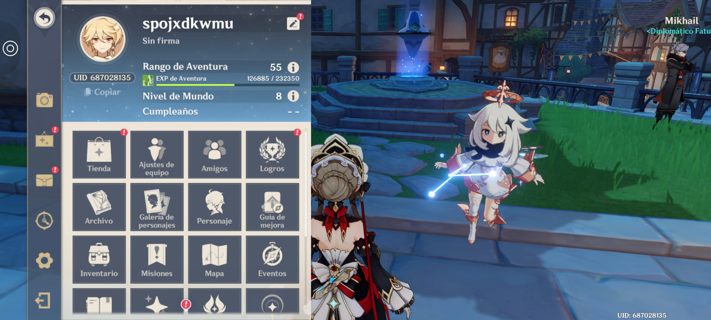 [Nivel 55] ⭐️50 Deseos + Odette + Sandrone + Arma , Citlali + Mavuika + Nefer + Diluc + Qiqi⭐️CUMPLEAÑOS LIBRE