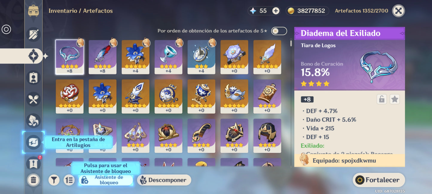 [Nivel 55] ⭐️50 Deseos + Odette + Sandrone + Arma , Citlali + Mavuika + Nefer + Diluc + Qiqi⭐️CUMPLEAÑOS LIBRE