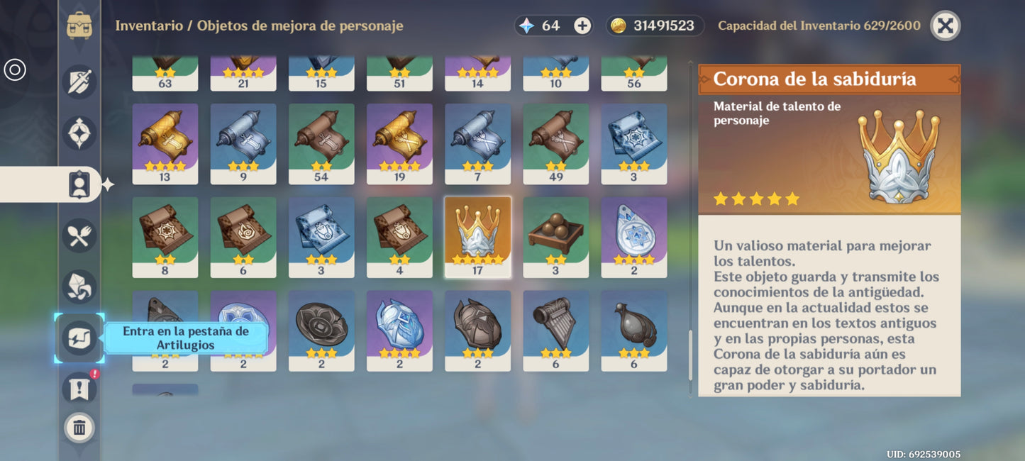 [Nivel 55] ⭐️197 Deseos + Odette + Arma + Jean + Mona⭐️CUMPLEAÑOS LIBRE