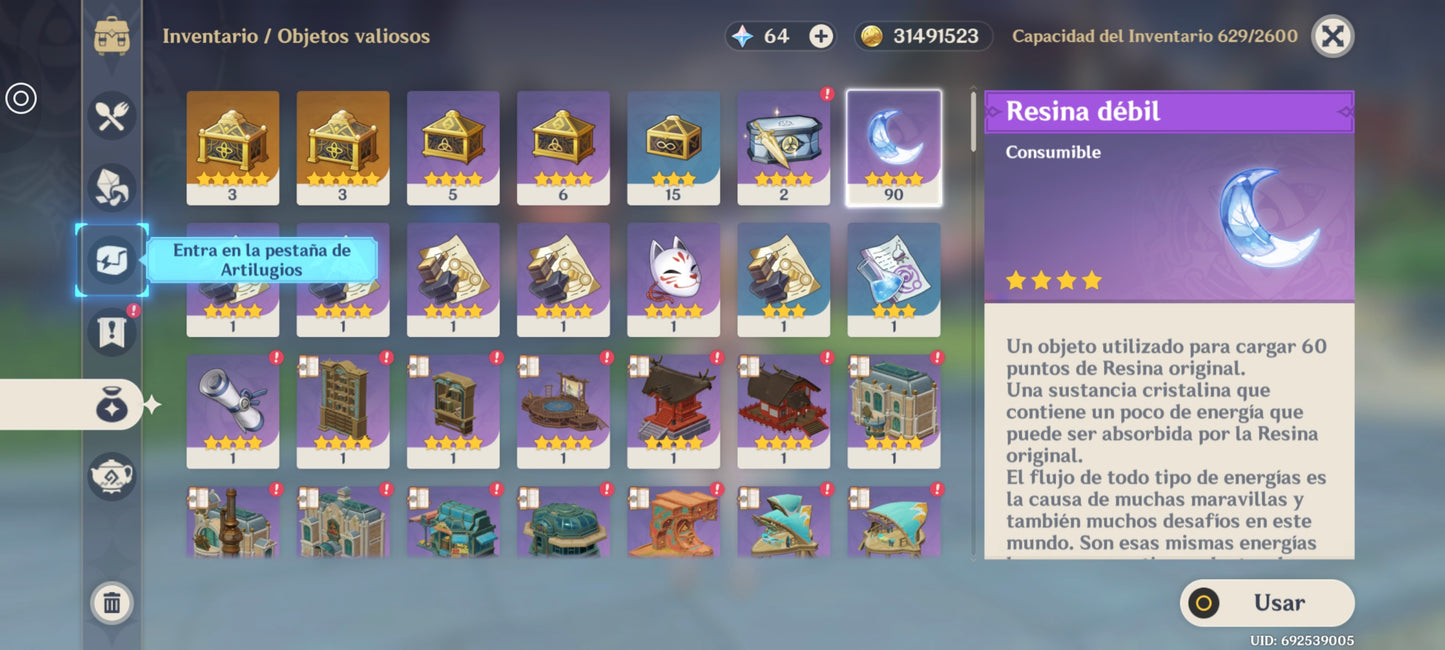 [Nivel 55] ⭐️197 Deseos + Odette + Arma + Jean + Mona⭐️CUMPLEAÑOS LIBRE