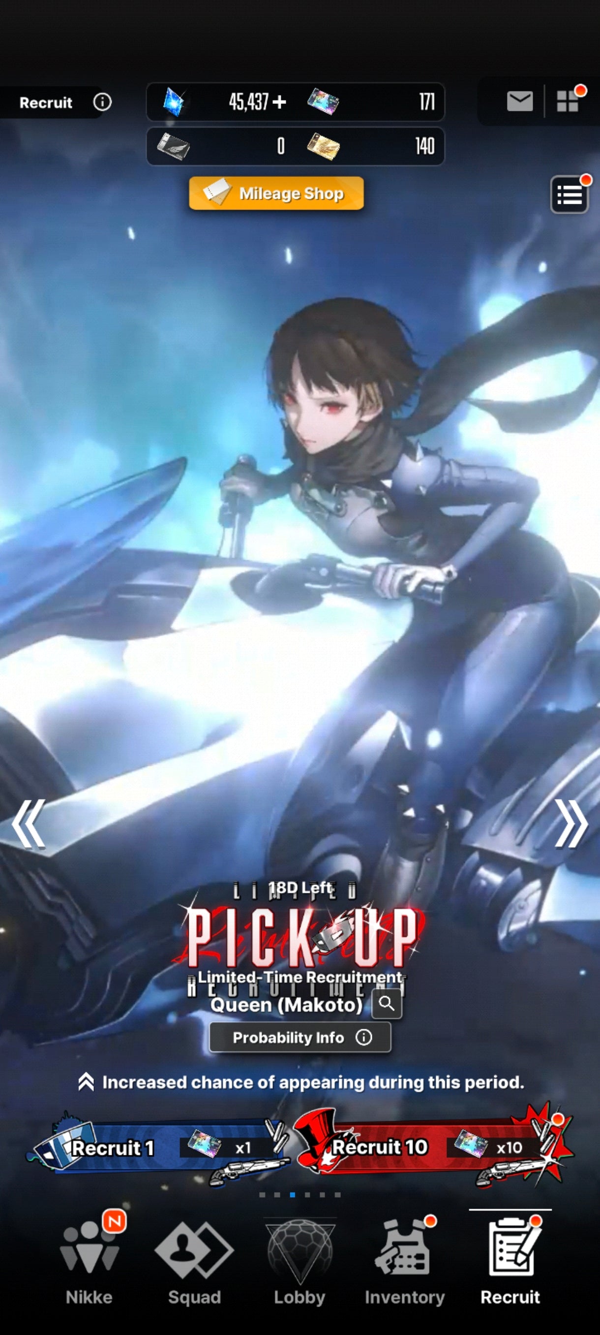 [GLOBAL] +45,437 GEMAS + 304 Vouchers💎Yukiko + Maxwell: Ordinary Mechanic + Laplace: Ultimate Hero ( +1 DUPE) + Queen (Makoto) + 18 SSR |GODDESS OF VICTORY: NIKKE cuenta reroll
