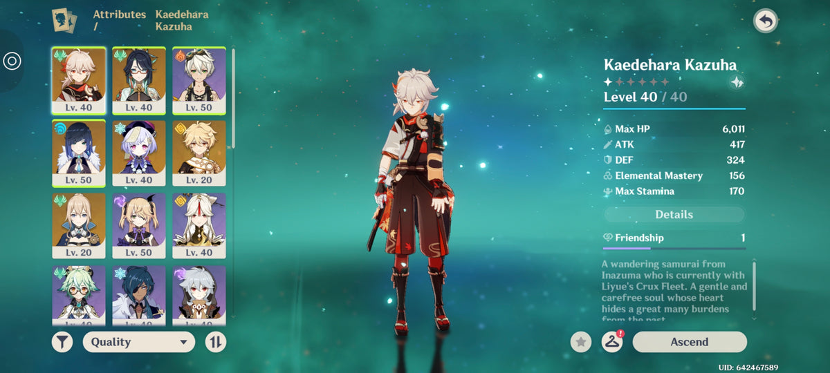 NA Lvl 33⭐️Kazuha + Xianyun + Yelan + Jean⭐️CUMPLEAÑOS LIBRE