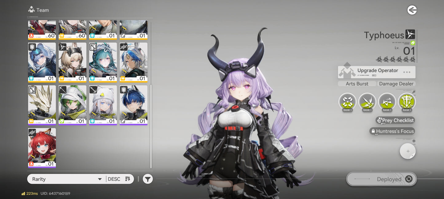 NA Lvl 54 | Typhoeus + Arma5⭐️ , Liino +Arma5⭐️, Last Rite + Lifeng + Ardelia + Pogranichnik