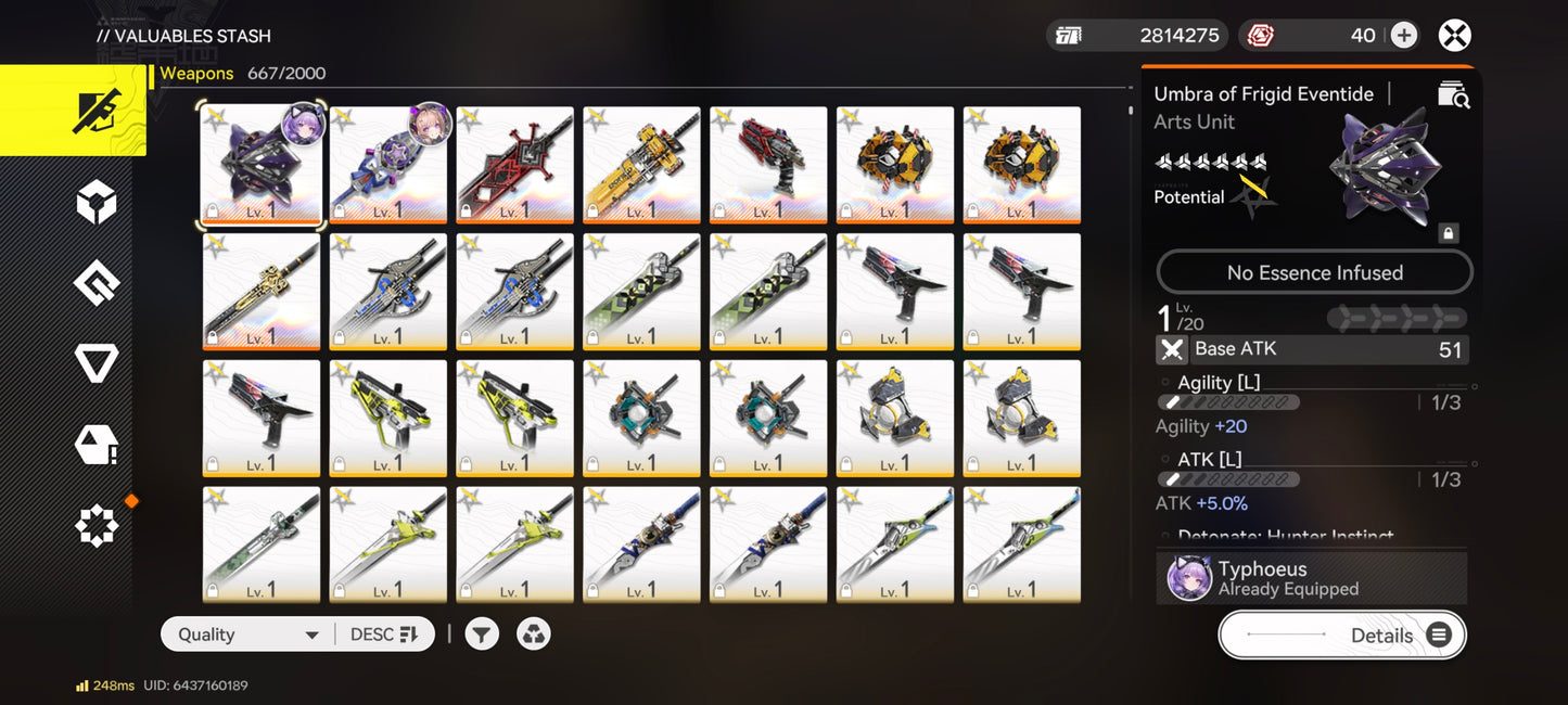 NA Lvl 54 | Typhoeus + Arma5⭐️ , Liino +Arma5⭐️, Last Rite + Lifeng + Ardelia + Pogranichnik
