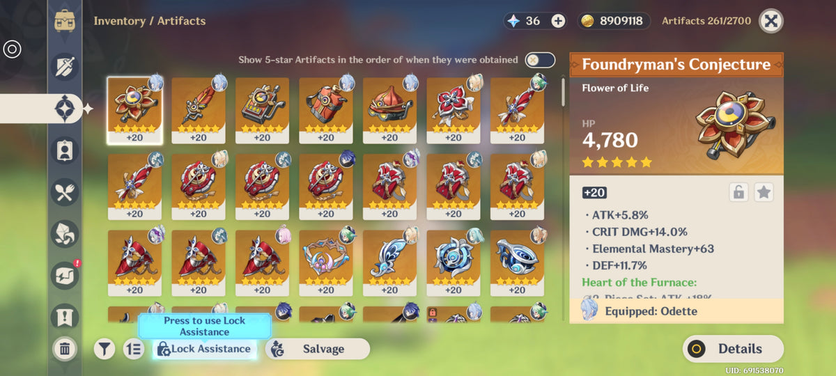 NA AR56| Odette Whitelake Frostfeather , Vesna + Vodyanitsa + Flins Bloodsoaked Ruins + Varesa + Mizuki C1 + Mona C1 + Qiqi|UNSET BIRTHDAY