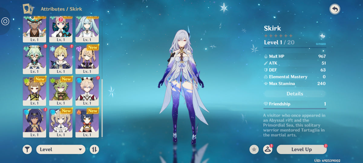 NA AR55| Skirk C4 + mizuki diluc qiqi dehya
