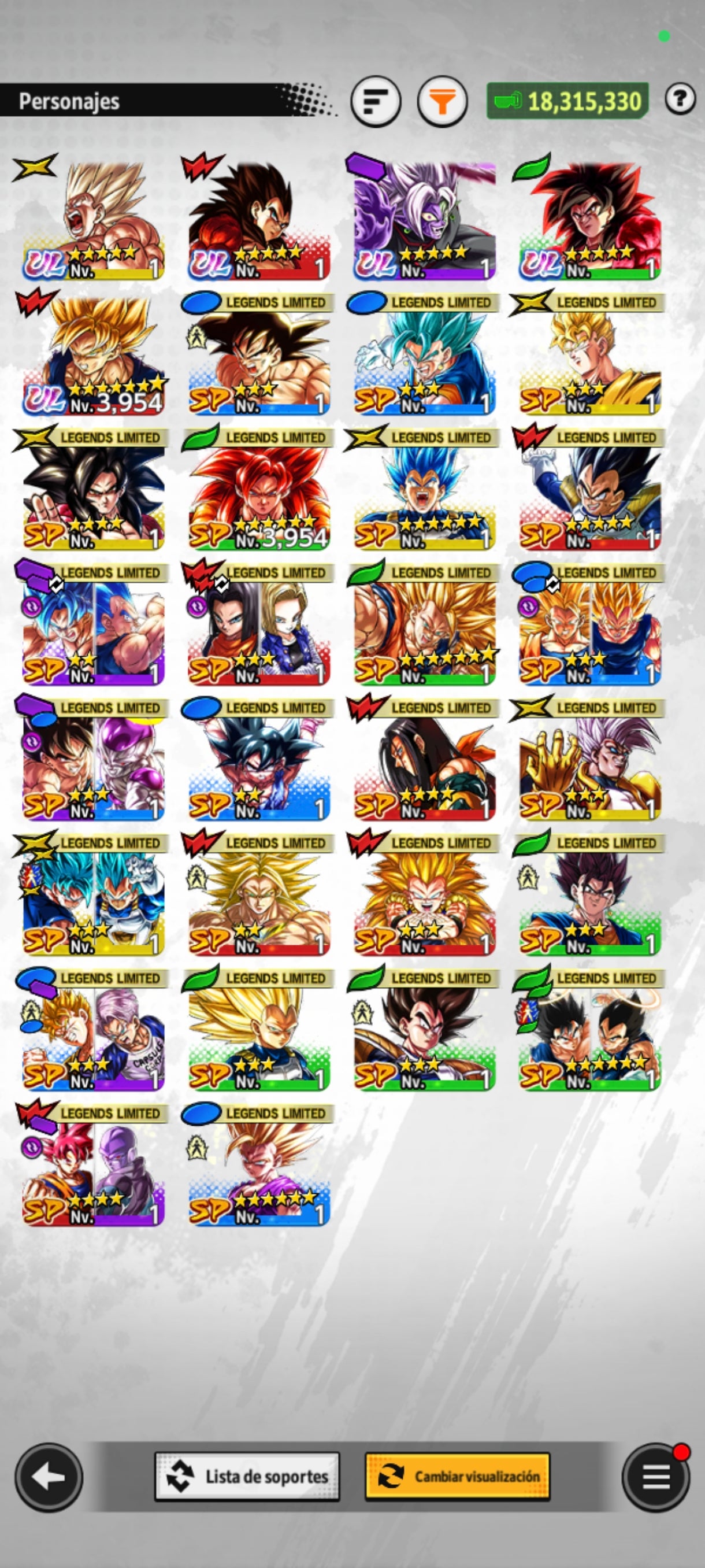 [Android & iPhone] LL SSJ2 Gohan 6⭐️+ LL Goku SSJ DIOS & HIT + LL GOKU & VEGETA + SSJ4 Goku ULTRA + SSJ4 Vegeta ULTRA + Zamasu ULTRA + SSJ GOKU NAMEK ULTRA + 25 LL