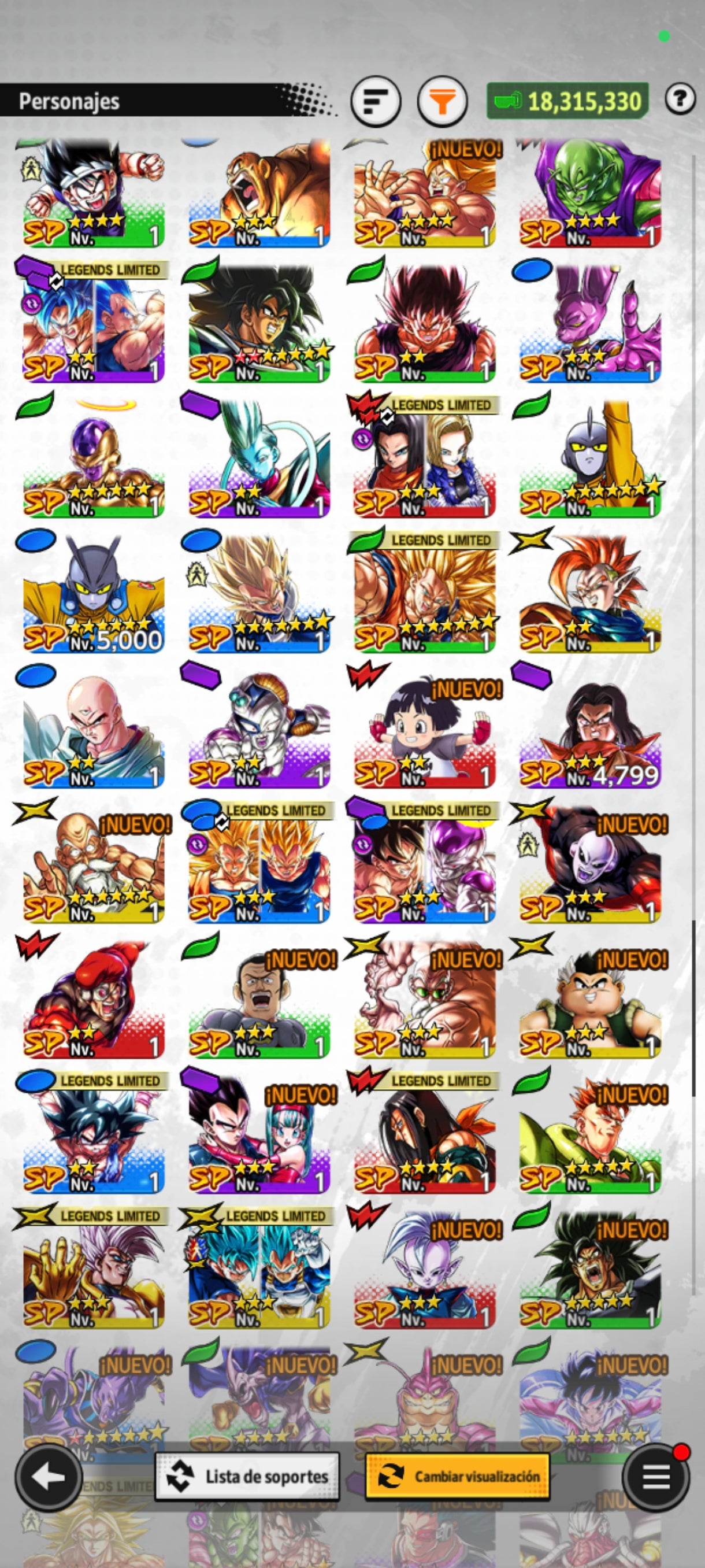 [Android & iPhone] LL SSJ2 Gohan 6⭐️+ LL Goku SSJ DIOS & HIT + LL GOKU & VEGETA + SSJ4 Goku ULTRA + SSJ4 Vegeta ULTRA + Zamasu ULTRA + SSJ GOKU NAMEK ULTRA + 25 LL