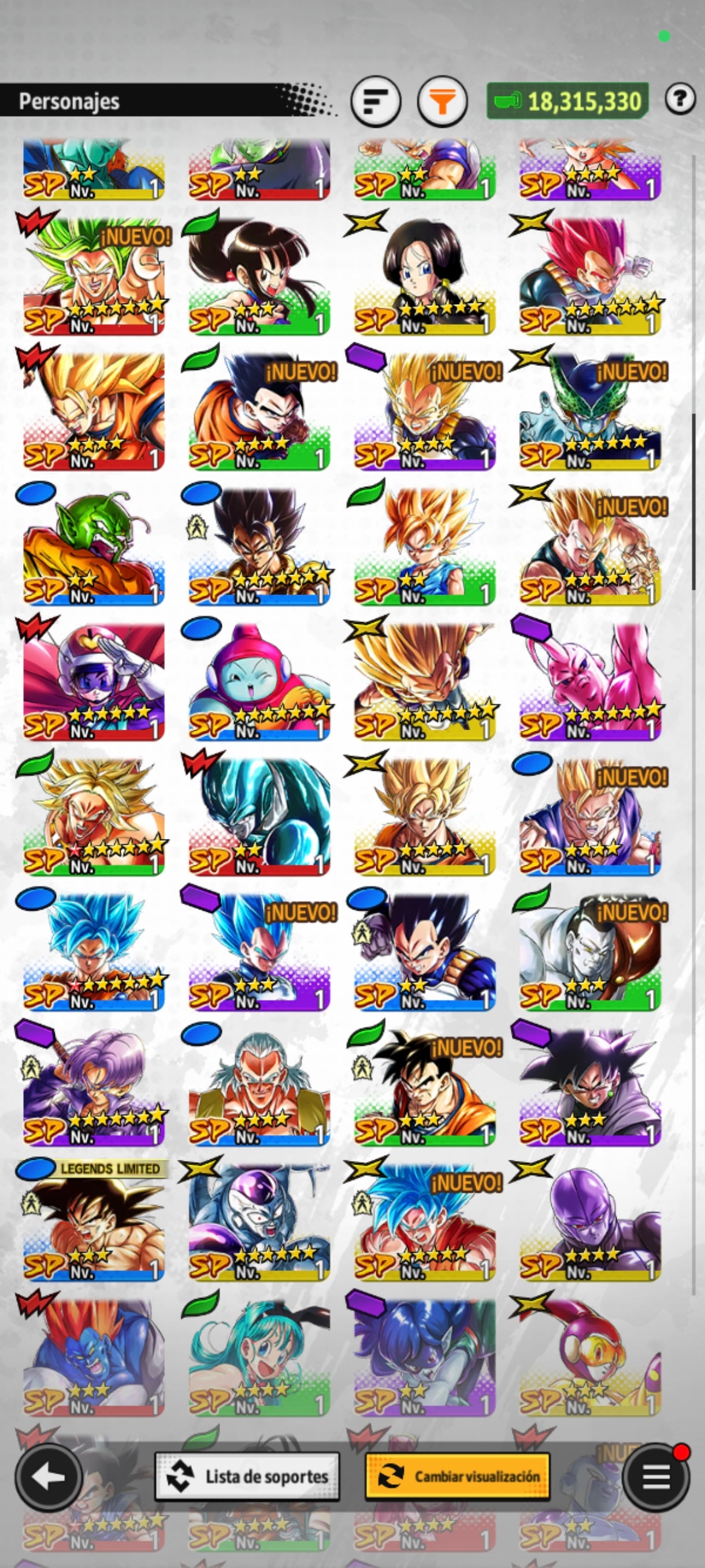 [Android & iPhone] LL SSJ2 Gohan 6⭐️+ LL Goku SSJ DIOS & HIT + LL GOKU & VEGETA + SSJ4 Goku ULTRA + SSJ4 Vegeta ULTRA + Zamasu ULTRA + SSJ GOKU NAMEK ULTRA + 25 LL