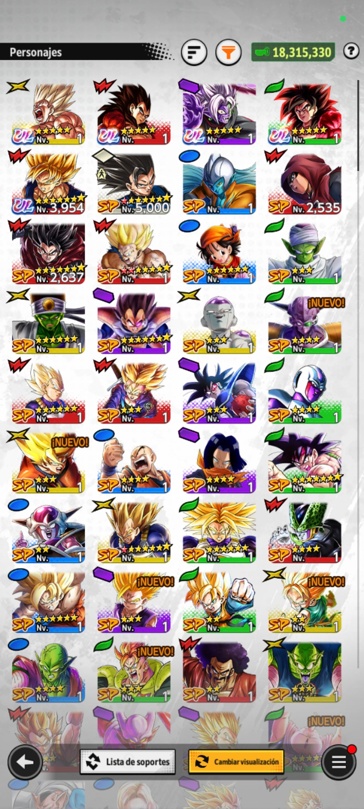 [Android & iPhone] LL SSJ2 Gohan 6⭐️+ LL Goku SSJ DIOS & HIT + LL GOKU & VEGETA + SSJ4 Goku ULTRA + SSJ4 Vegeta ULTRA + Zamasu ULTRA + SSJ GOKU NAMEK ULTRA + 25 LL