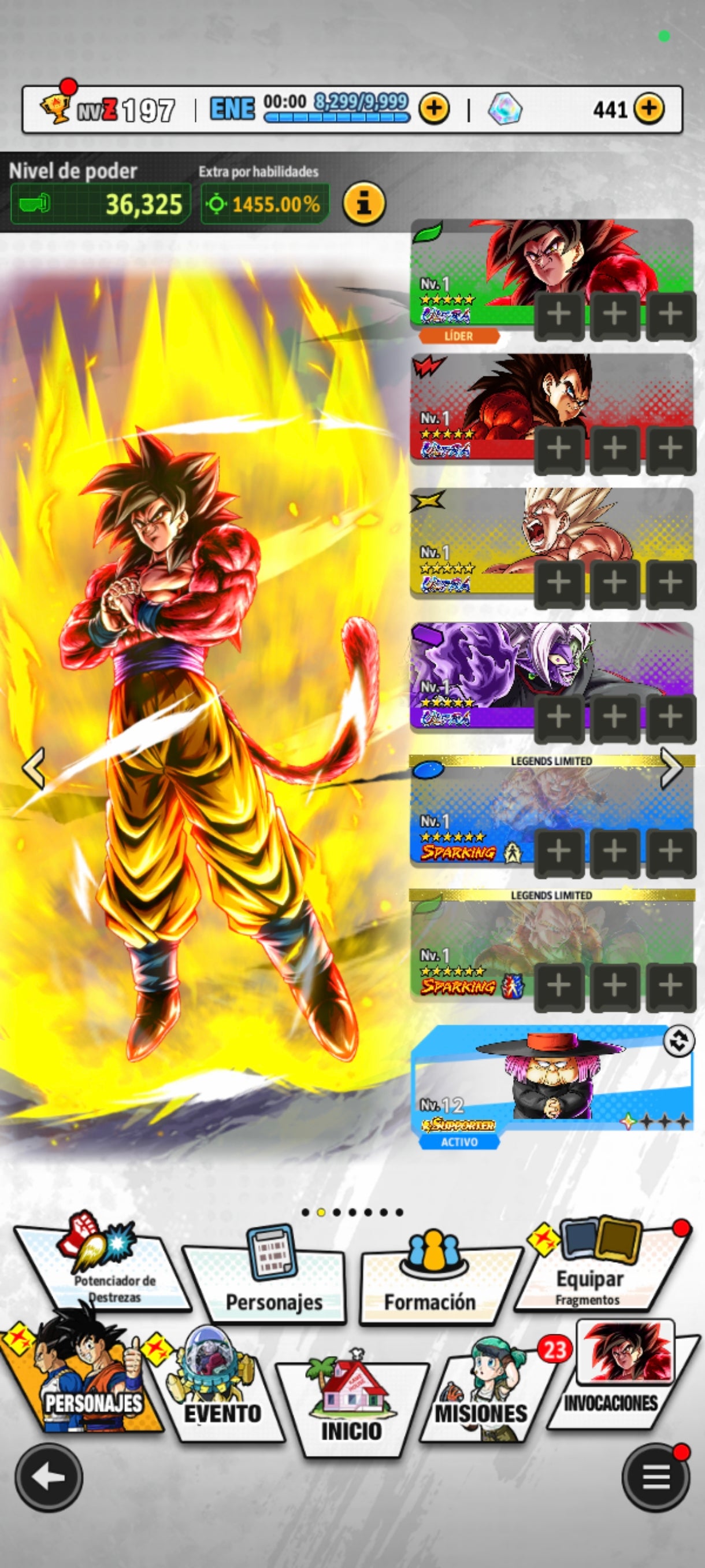 [Android & iPhone] LL SSJ2 Gohan 6⭐️+ LL Goku SSJ DIOS & HIT + LL GOKU & VEGETA + SSJ4 Goku ULTRA + SSJ4 Vegeta ULTRA + Zamasu ULTRA + SSJ GOKU NAMEK ULTRA + 25 LL