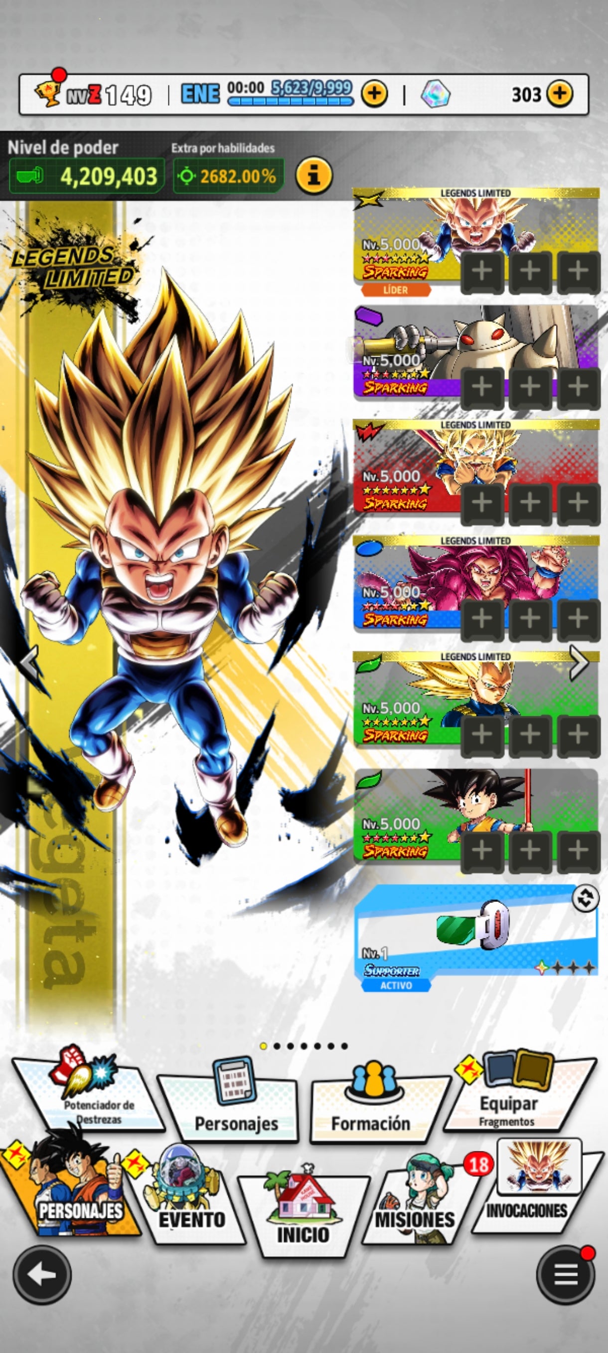 [Android & iPhone] Vegeta Mini SSJ3 LL 10*⭐️+ SSJ4 Goku DAIMA LL 11*⭐️