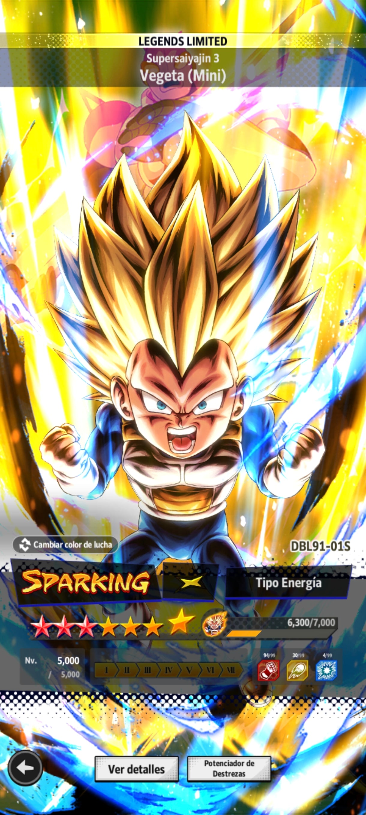[Android & iPhone] Vegeta Mini SSJ3 LL 10*⭐️+ SSJ4 Goku DAIMA LL 11*⭐️