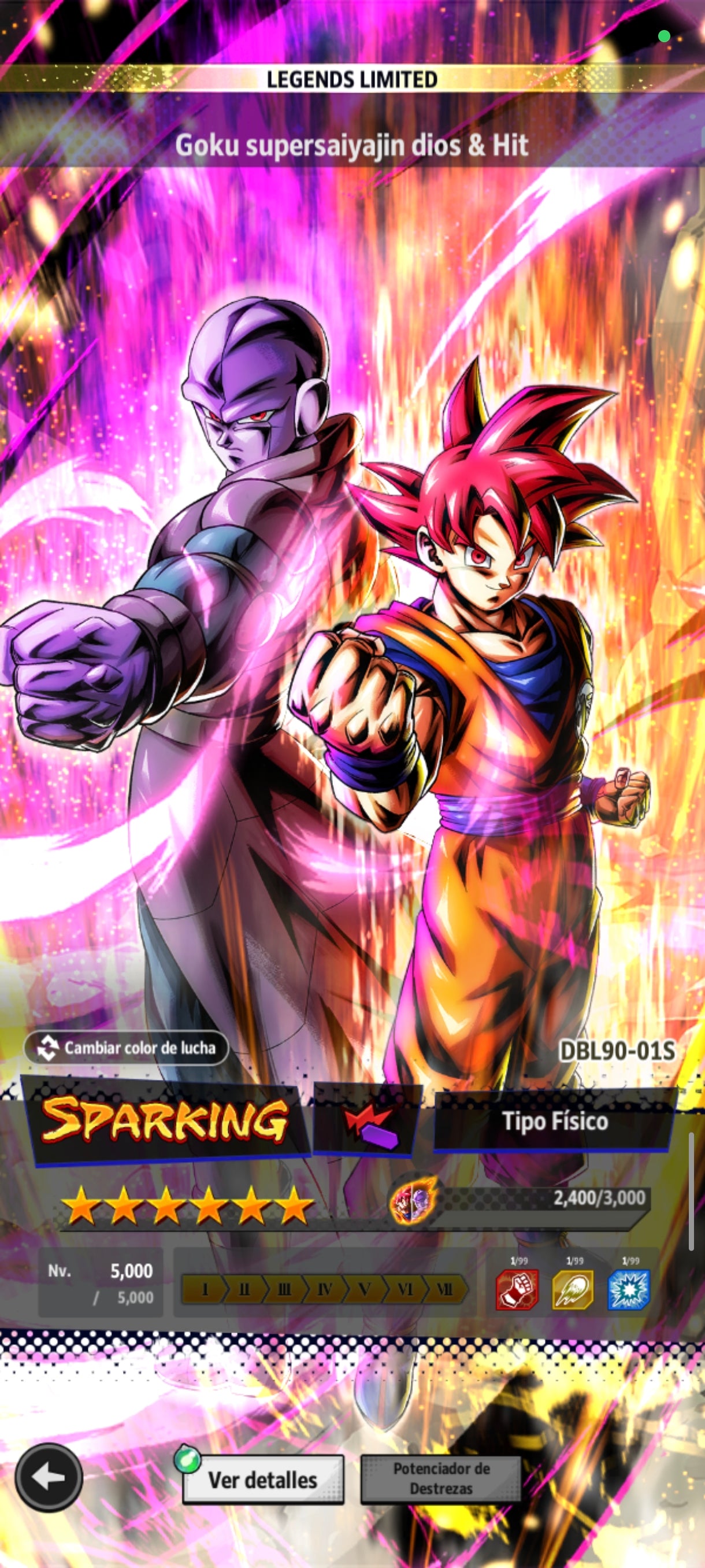[Android & iPhone] Vegeta Mini SSJ3 LL 7*⭐️+SSJ4 Goku LL + SSJ2 Gohan Chico LL + Goku SSJ Dios & Hit + 17 LL
