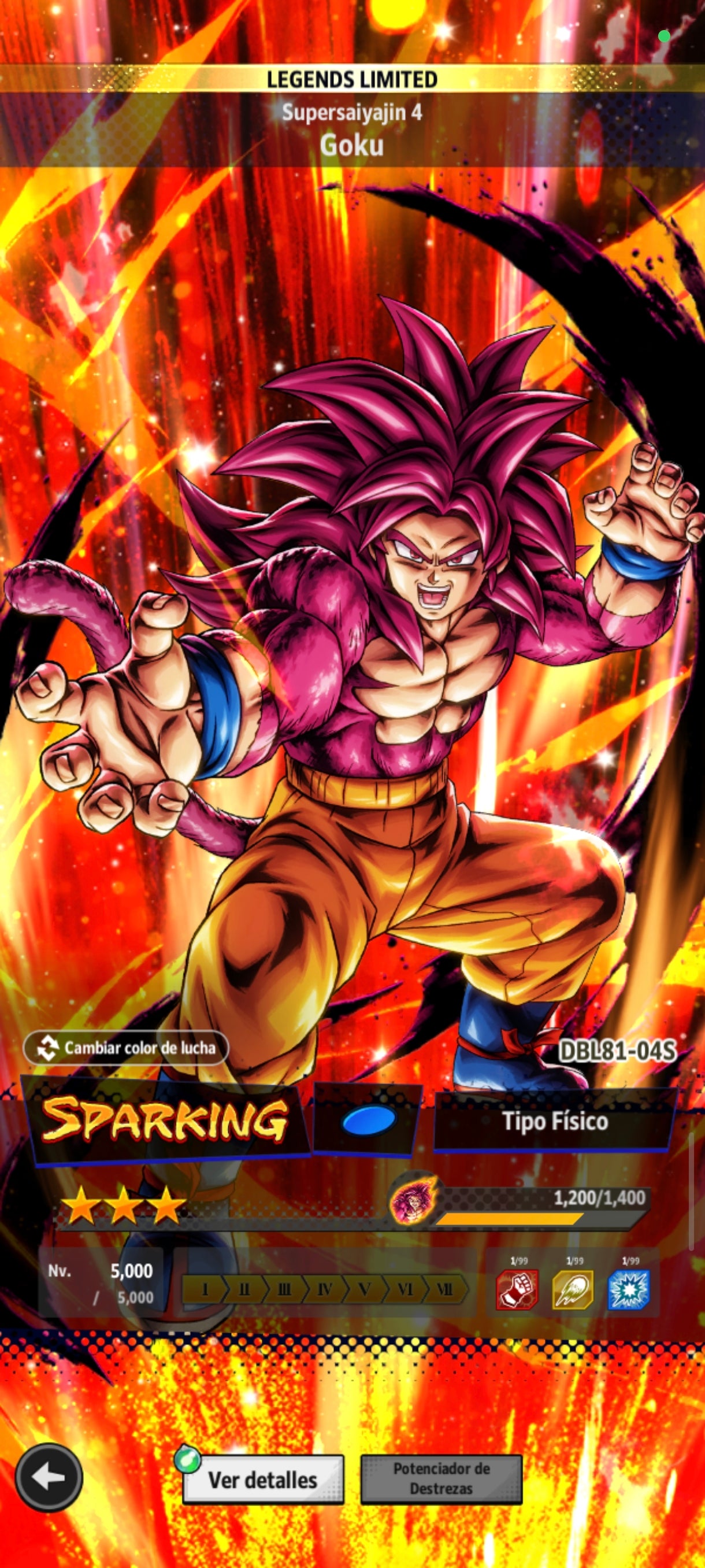 [Android & iPhone] Vegeta Mini SSJ3 LL 7*⭐️+SSJ4 Goku LL + SSJ2 Gohan Chico LL + Goku SSJ Dios & Hit + 17 LL