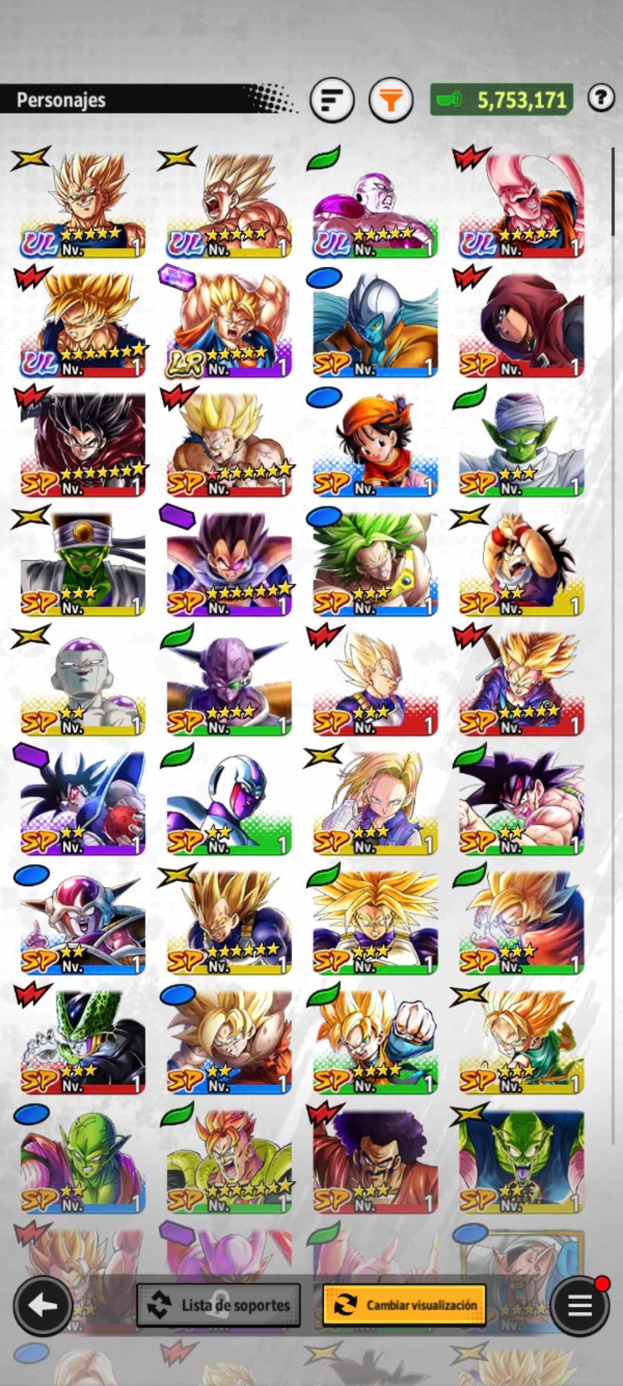 [ANDROID] 14K Cronocristales💎 [LEGENDS] Super Vegito + 4 ULTRA : Ultimate Gohan Absorbed Buu: Super + Majin Vegeta + SSJ Goku + Freezer Máximo poder + 21 LL
