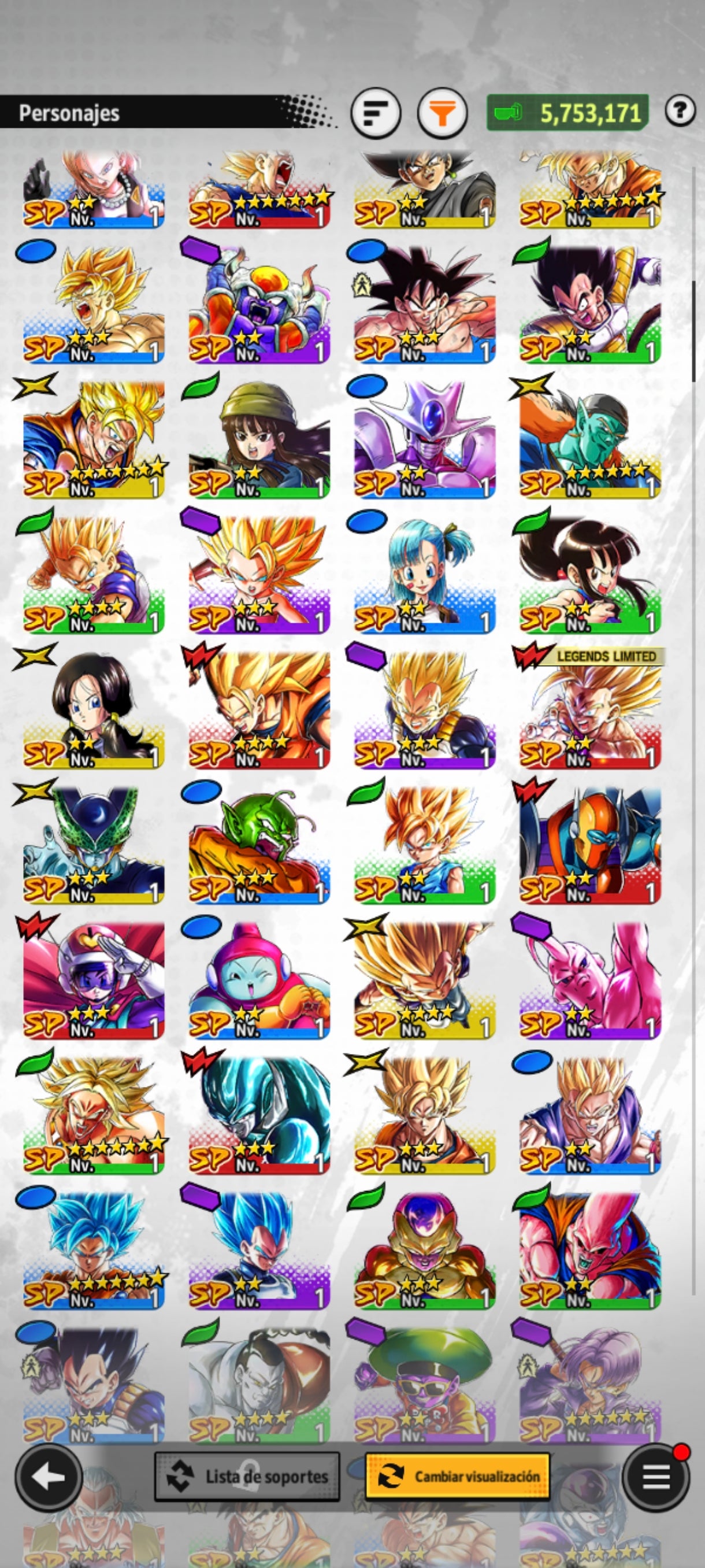 [ANDROID] 14K Cronocristales💎 [LEGENDS] Super Vegito + 4 ULTRA : Ultimate Gohan Absorbed Buu: Super + Majin Vegeta + SSJ Goku + Freezer Máximo poder + 21 LL