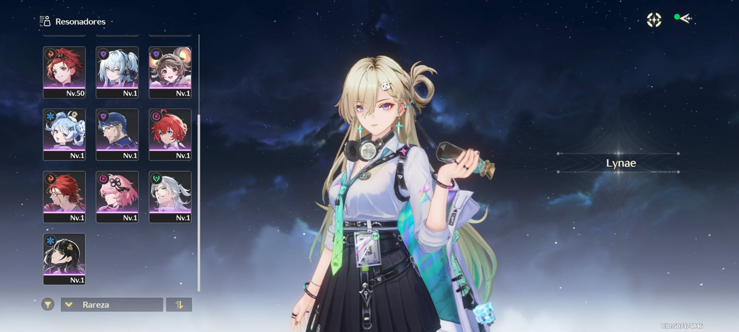 SERVER AMERICA + Lynae C6 + Verina + Jianxin + Calcharo - Wuthering Wave Reroll cuenta