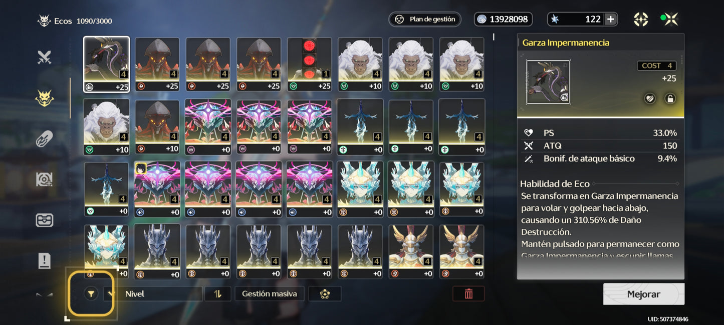 SERVER AMERICA + Lynae C6 + Verina + Jianxin + Calcharo - Wuthering Wave Reroll cuenta