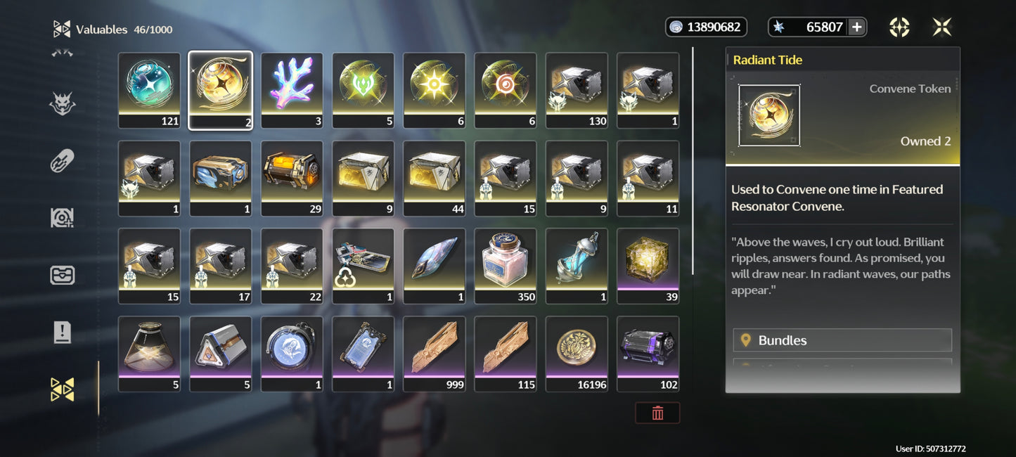 SERVER AMERICA +64000 Astritas - Wuthering Wave Reroll cuenta